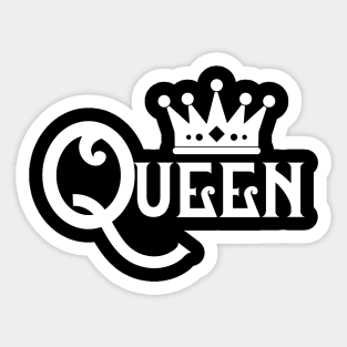 King Queen Couple Matching Sticker